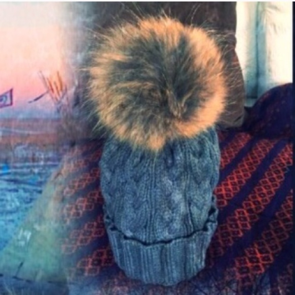 Fur Puffball Beanies